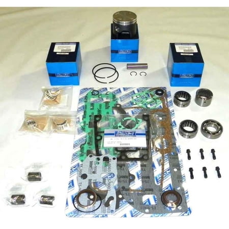 New .030 Over 3.217 Powerhead Rebuild Kit Compatible With Johnson/Evinrude 3 Cyl 3.187 Bore Looper 60HP 1989-2001 By Part Numbers 100-120-13