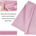 thumbnail image 4 of Pink Shattered Glass Hologram Fabric by The Yard Width 59 Inches Foil Lame Stretch Knit Spandex Hologram Metallic Foil Stretch Fabric for DIY Crafting and Clothing 0.3mm Thick, 4 of 9
