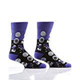 Yo Sox Men's Crew Sock, Hatching Dinosaurs Fits Shoe Size 7-12.