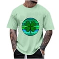 thumbnail image 1 of Tops para hombre, blusas y camisas de manga corta con cuello redondo para hombre, camisetas casuales con estampado de moda para hombre, blusa de manga corta, blusa de poliéster para hombre., 1 of 4
