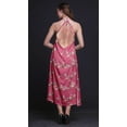 thumbnail image 2 of Bimba Oiseau Causal Long Dos Nu Licol Robe de Plage Imprimée Femmes Robe de Plage-X-Petit, 2 of 6
