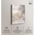 thumbnail image 2 of Sandstone Mirage High-Gloss Frameless Acrylic Glass Wall Art Elegant Gold Abstract by Art Remedy, Ready to Hang, 30 x 45, 2 of 7