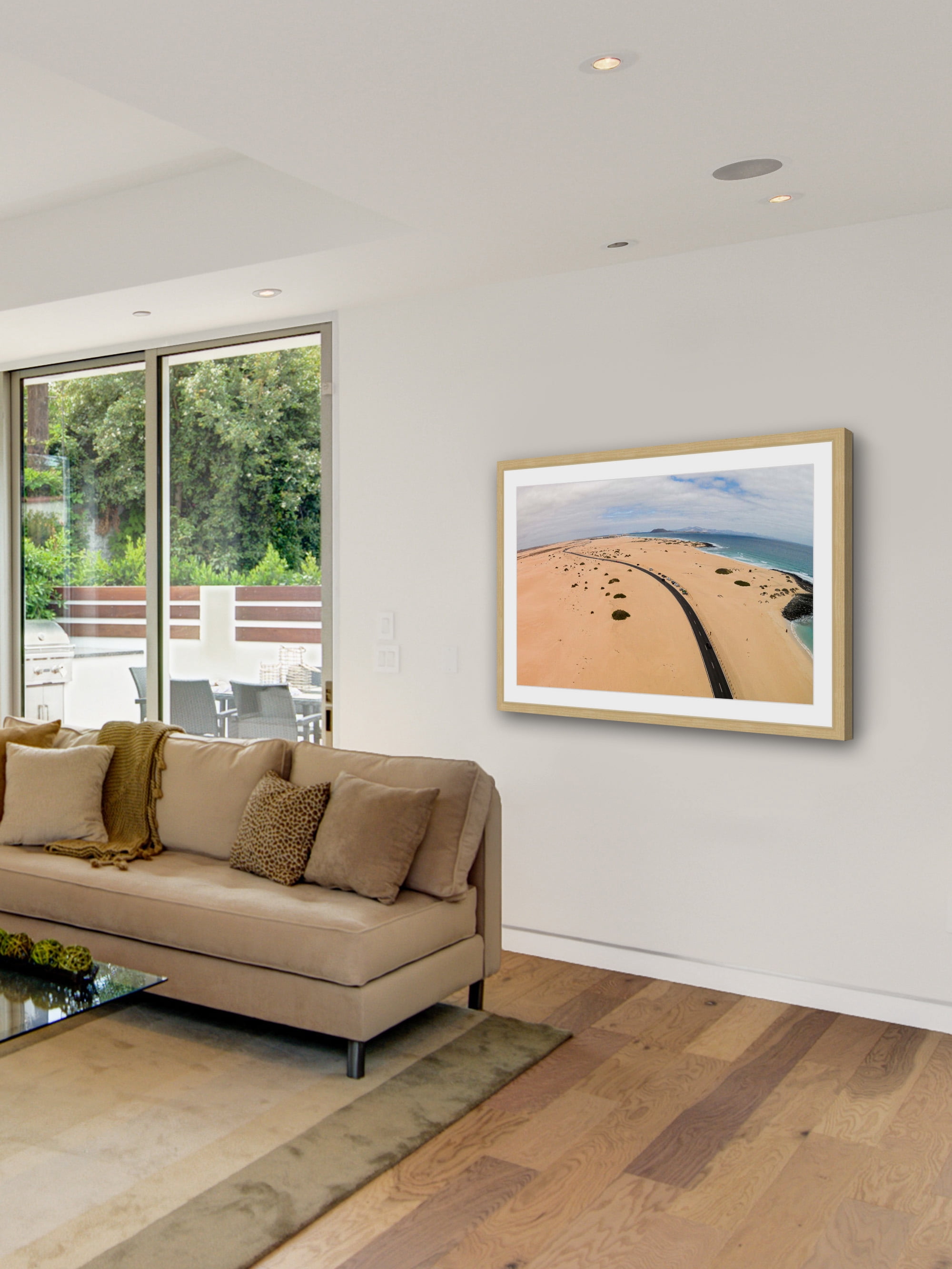 "Beach Highway" Framed Painting Print