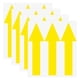 thumbnail image 1 of Uxcell Paquete de 4 Etiquetas Adhesivas en Forma de Flecha Impermeables de 8 x 2 pulgadas para Marcado de Paredes/Señal de Tráfico [Amarillo], 1 of 6