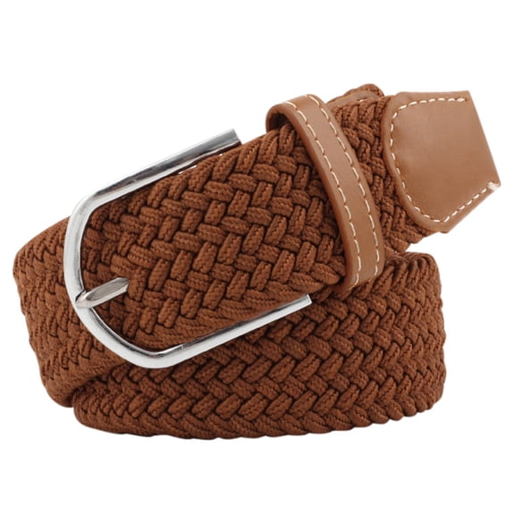 SRZYMJ Mixed Color Woven Braided Stretch Belts for Men & Women Elastic Canvas Woven Belts for Jeans Pants
