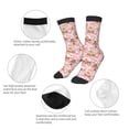 thumbnail image 3 of Yiaed Gingerbread Houses Pink Wonderland Print Crew Socks for Boys Girl Crew Athletic Half Sport Running Breathable Socks Lightweight Stretch Kid's Socks, 3 of 7