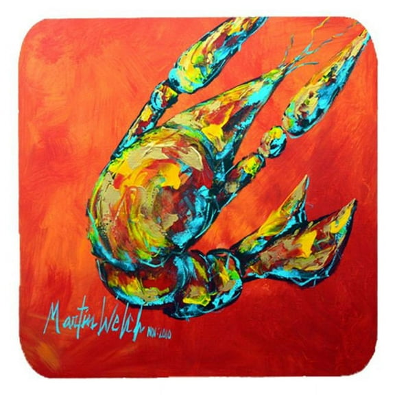 Crawfish Spicy Craw Foam Coasters, Set Of 4