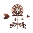thumbnail image 1 of Weather Vane Roof Mount Yard Cupolas Silhouettes Decor Ornament Accessory Red Bronze12, 1 of 8
