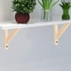 thumbnail image 2 of 2 soportes de estante flotantes de alta resistencia, soporte de estante de pared, soporte de esquina de pared gruesa, soporte flotante de madera, 2 of 5
