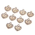thumbnail image 1 of 10 Piezas Charms Colgantes Craft Supplies Con De Imitación Para La Fabricación De Joyas Accesorios Para Pulseras Collar DIY Pendientes perfecl encantos del corazón de amor de cristal, 1 of 8