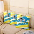 thumbnail image 4 of American Football Pillow Cover 16x16 Inch,Boys Football Rugby Throw Pillow Cover,Men Sports Cushion Case,Competitive Teamwork Ball Game Pillow Inserts Not Included,Yellow Blue, 4 of 6