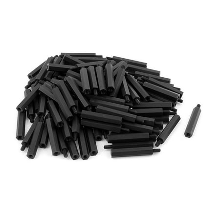 

100Pcs M3 Thread 30+6mm Nylon Hex Standoff Stand-off Spacer for PCB