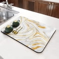 thumbnail image 2 of Coffee Bar Mat Accessories for Countertop Absorbent Hide Stain Rubber Backed Dish Drying Mats for Kitchen Counter Draining Pad Decor Gift Fit Under Coffee Maker Coffee Pot Espresso Machine (24x16in), 2 of 5