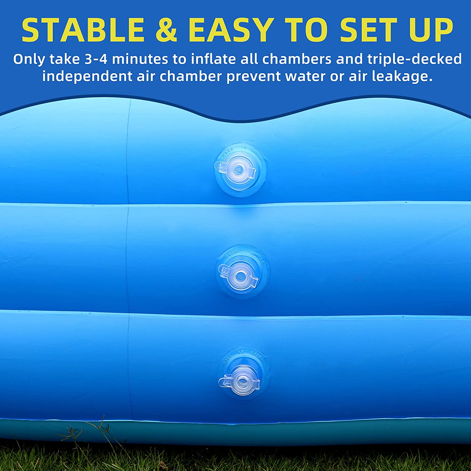 Inflatable Swimming Pool, Large Blow up Pool, Above Ground Swimming Pool for Family, Pools for Kid, Full-Sized Inflatable Pool for Toddler for Outdoors, Backyard