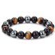 thumbnail image 1 of Pulsera De 20 Cuentas De Piedra Natural De Ojo De Tigre Genuino Muyoka Hogar, 1 of 7
