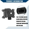 thumbnail image 6 of Unique Bargains 1 Pcs 87106-06060 604-947 Inner HVAC Heater Blend Door Actuator for Toyota Camry 1997-2001 Black, 6 of 7