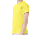 thumbnail image 4 of Hanes Beefy-T Short Sleeve T-Shirt for Men’s, Crewneck Casual Blank Shirt Yellow Tee, M, 4 of 5