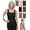 Black, variant on Built-in Bra Comfort Shaper Tank, Seamless Shaper Tank Tops No Underwire, No Tight Band, No Straps that Dig or Slip