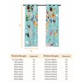 thumbnail image 6 of Fsddascl Turquoise Ocean Blackout Curtains for Bedroom/Living Room, Thermal Insulated Kitchen Curtains, Funny Cute Animals Clouds Cartoon Grommet Darkening Window Treatment Drapes 42"x63"x2, 6 of 6