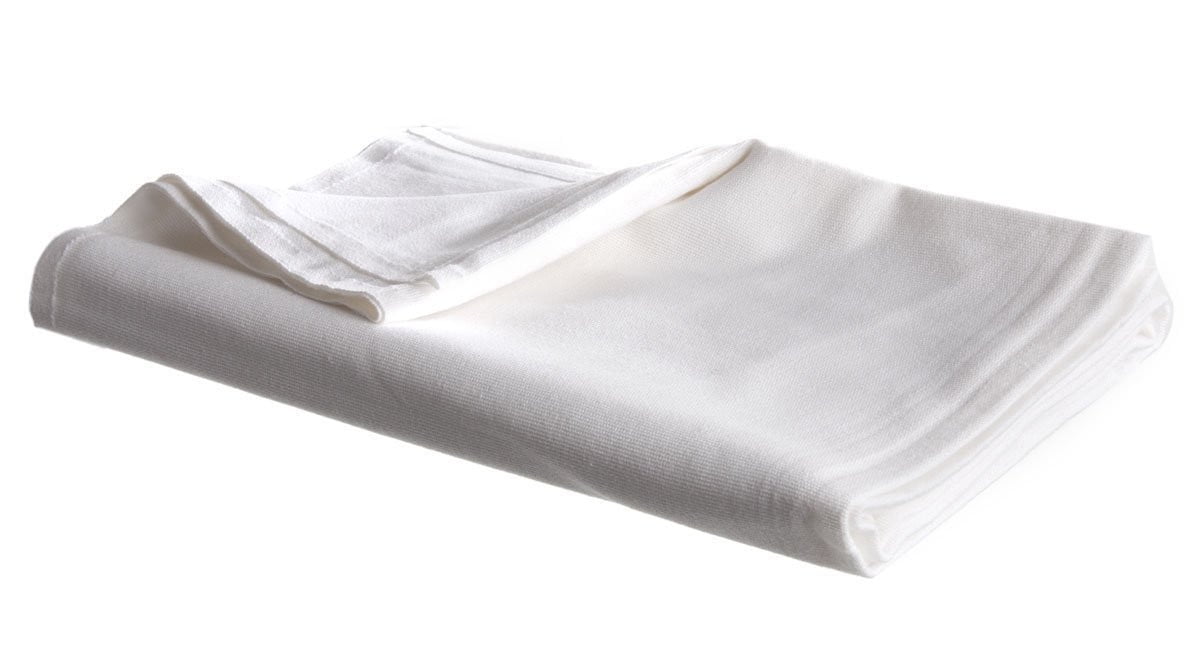 Linteum Textile (70x90 in, 2 lb, White) HOSPITAL PATIENT BATH BLANKET