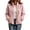 Pink, variant on Enjoytime Fleece Jacket Women Lapel Long Sleeve Full Zip Up Short Coat Casual Warm Cozy Fall Winter Outwear with Pockets