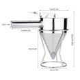thumbnail image 2 of PinesC Stainless Steel Small Octopus Balls Making Funnel Cupcakes Baking Pancake Batter Dispenser with Rack Kitchen Utensils Funnel Tools Kitchen Gadgets As picture shows, 2 of 5