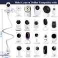 thumbnail image 4 of Soporte flexible para monitor de cámara para bebé, compatible con Nanit Pro, Momcozy, Eufy, HelloBaby HB65/HB66/HB6550/HB248, Blemil, ANMEATE SM935E, Infant Optics DXR-8 cualquier cámara con soporte d, 4 of 5