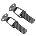 thumbnail image 2 of 2x Carbon Fiber Auto Car Bumper Quick Release Hook Lock Fastener Security Clips, 2 of 11