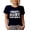 Navy Blue, variant on Retro Best Aunt Ever, Groovy Text, Auntie Appreciation, Black T-Shirt, Large