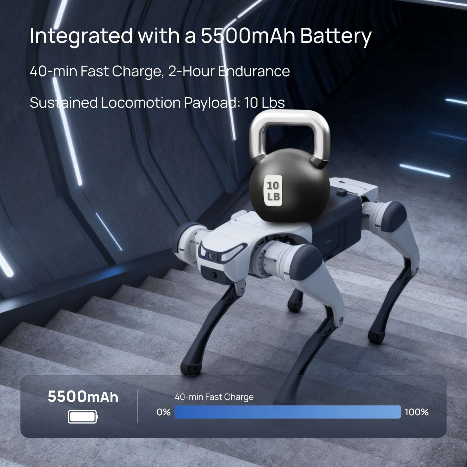 DEEP Robotics Lite 3 Quadruped Robot Dog – Autonomous Smart Bionic, Supports Secondary Development, STEM Education Kit for Research Platform, Patrol & Entertainment (Basic)