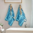 thumbnail image 4 of Starfish Flower Ocean Water Hand Towels, Summer Beach Kitchen Towel Ultra Soft and Absorbent,Decorative Fingertip Face Towel for Bathroom Hotel, 2 PCS, 28.3"x 14.4", 4 of 5