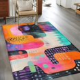 thumbnail image 2 of 3'x5' Area Rugs, Colorful Geometric Indoor Outdoor Area Rug for Living Room Bedroom, Contemporary Abstract Color Block Washable Bathroom Rugs Kitchen Floor Carpet Mats Home Decor Aesthetic, 2 of 8