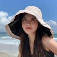 thumbnail image 5 of Fashion Summer Mens Bucket Hat UV Protection Sun Hats Soft Foldable Wide Brim Outdoor Beach Panama Cap Fisherman Cap, 5 of 5