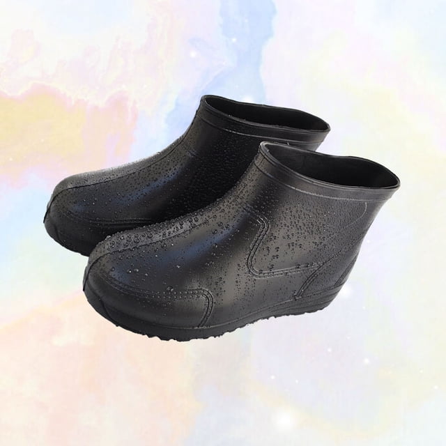 unbranded 1Par Impermeables Antideslizantes Negras Con Circular Para Uso Seguro En Lluvia