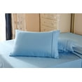 thumbnail image 2 of The Great American Store 1800 Series Double Brushed Microfiber Pillowcase - King (Solid, Light Blue), 2 of 3