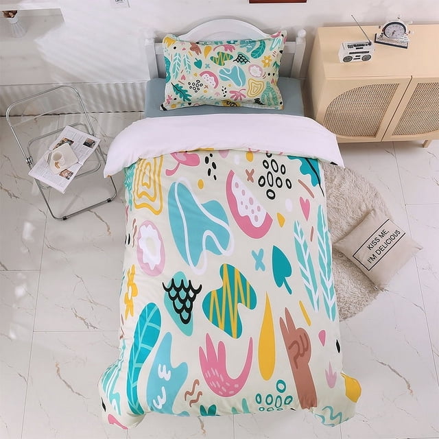3D Geometric Colorful Abstract Quilt Cover Set Bedding Set Duvet Cover