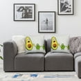 thumbnail image 3 of Acheng Avocado Pillows Cute Fruit Avocado,Cartoon Avocado Pillows, Suitable for All Season Pillow Case for Room Bedroom Sofa Chair,2 Pcs White, 3 of 6
