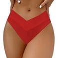 thumbnail image 2 of Women's V Cut High Waist Bikini Bottoms - Ribbed High Cut Swimwear with Medium Coverage - Nylon Spandex - S-XL, 2 of 6
