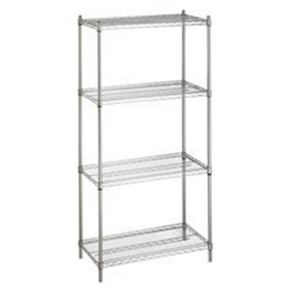 R&B Wire SU184872 18 in. x 48 in. x 72 in. Shelving Unit with Four Wire Shelves