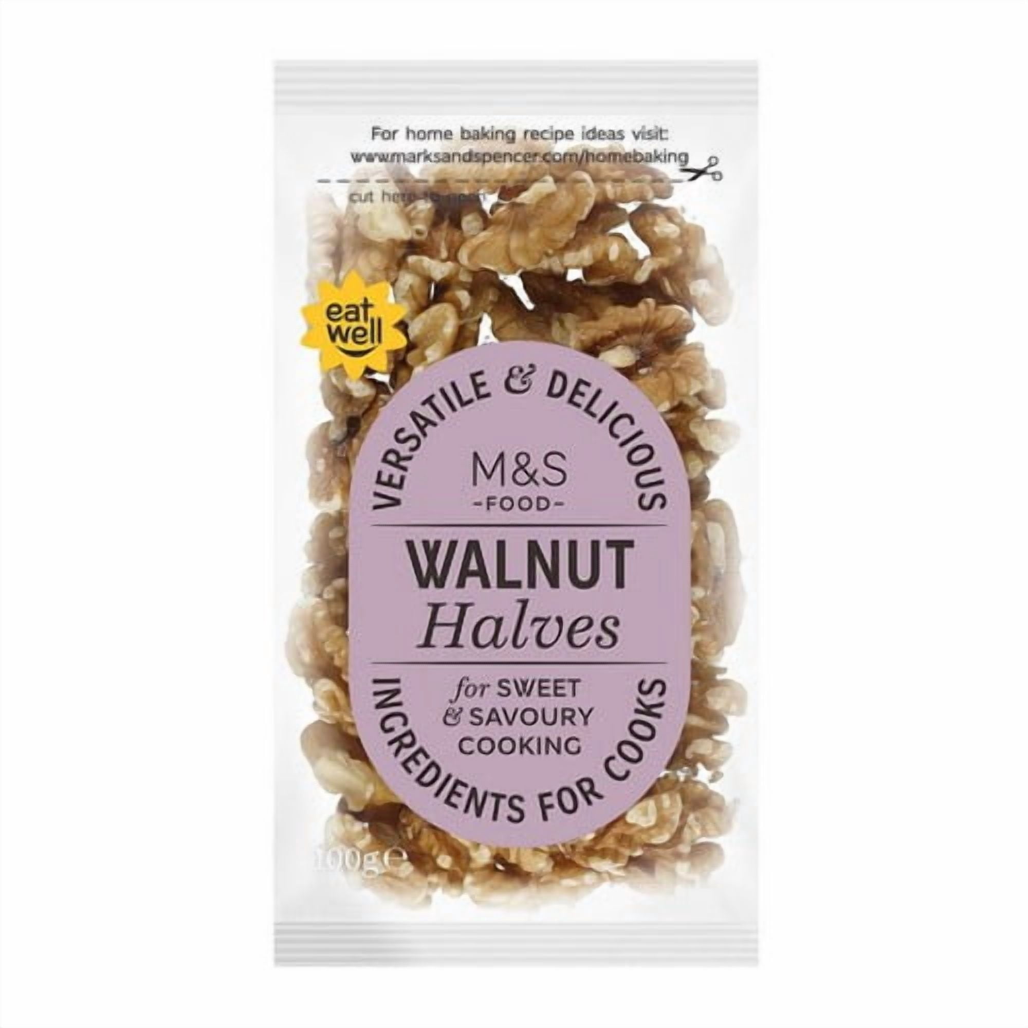 M&S Walnut Halves 100g, British Import (Pack of 2)