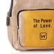 thumbnail image 4 of Mini Backpack The Power Of Love Café Wilys Mochila Color Beige Diseño De La Tela Liso, 4 of 4