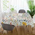 thumbnail image 3 of Yayeee Tablecloths 54" x 54" Rectangle Wrinkle Resistant Party Table Cover, Watercolor Wildflowers, 3 of 8