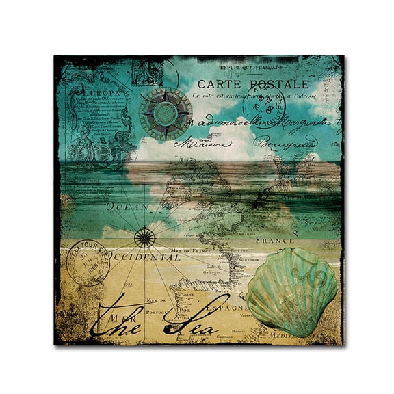 Trademark Fine Art "Ocean Clouds II" Canvas Art by Color Bakery
