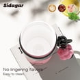 thumbnail image 6 of Sidagar 24 oz Ceramic Lined Stainless Steel Insulated Everyday Tumbler, Leak-Resistant Straw Lid, Macron Pink, 6 of 8