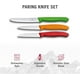 thumbnail image 4 of Juego de 3 cuchillos VICTORINOX para CORTAR pelar FILO verde 1, 4 of 4