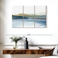 thumbnail image 3 of Elephant Stock Luminosity Wall Art - Horizontal Multi Panel Canvas - Living Room Wall Decor - Abstract Multi Panel - Blue And Brown Decor By Allison Pearce - 38" x 24", 3 of 8