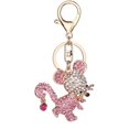 thumbnail image 1 of Decoración de llavero con forma de ratón de aleación de metal de moda en 3 colores para bolso de mujer (rosa), 1 of 1