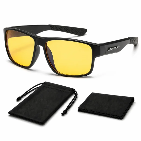 High Definition X Loop Night Driving Sport Sunglasses UV400 HD Glasses Eyewear