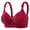 Red, variant on Turilly Bras Womens Plus Size Shiny Wireless Bra Side Support Smoothing Everyday Bras