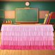 thumbnail image 1 of wonima02 6ft/9ft/14.5ft Desk Skirts for Teacher Desk, Rainbow Tulle Teacher Desk Skirt for Classroom Decor, Back to School Supplies for Kindergarten/Preschool/Middle School, or School Themed Party Use, 1 of 1
